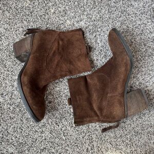 Brown Suede Ankle Boots by Sam Edelman